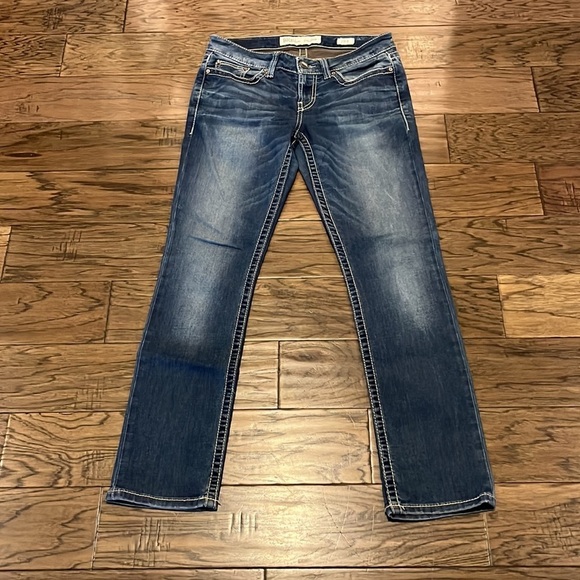 BKE Denim Sabrina Low Rise Straight Size 28R - Picture 1 of 16